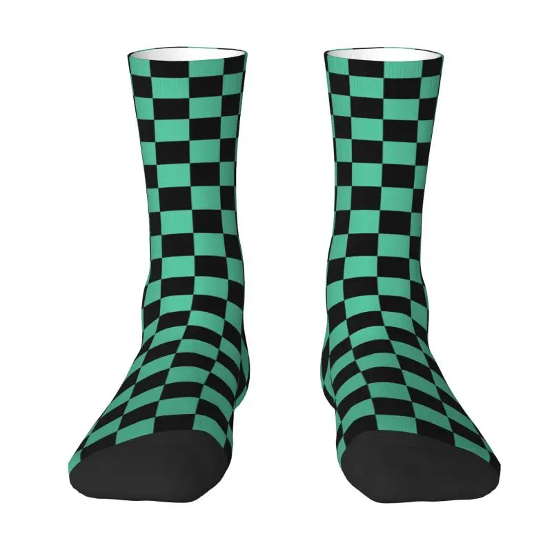 Custom Giyuu Tomioka Demon Slayer Men Women Crew Socks Unisex Kawaii Kimetsu No Yaiba Spring Summer Autumn Winter Dress Socks
