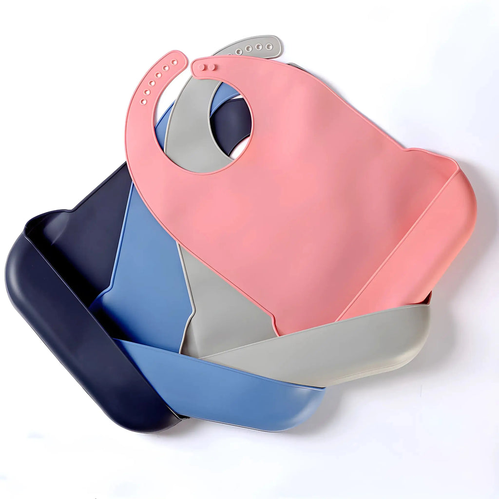 Silicone adult bibs bibs feeding rice bibs silicone bibs soft material easy to wash