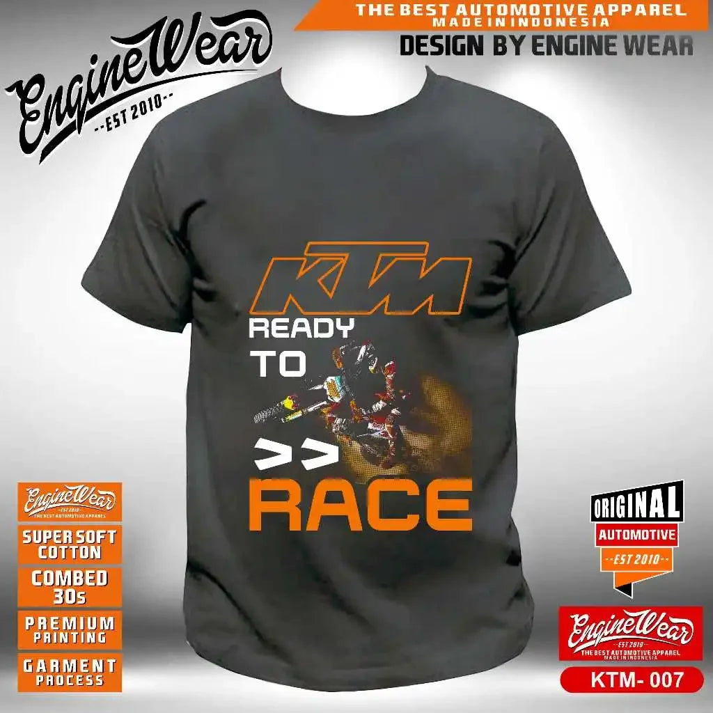 KTM Racing T-shirt moto tout-terrain T-shirt tout-terrain moto aventure course chemise voiture moto tout-terrain course
