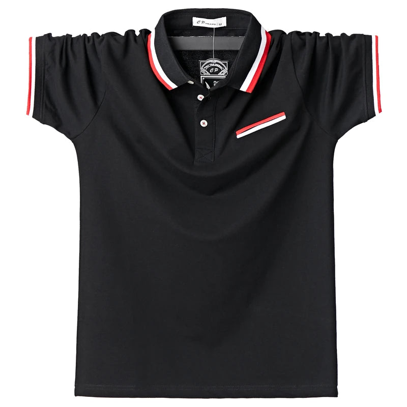 Plus Size 6XL Men Polo Shirt Cotton Shirt Men Camiseta Mens Shirt Polo for Men 2025 Tshirt for Men Top Tees for Men New Fashion