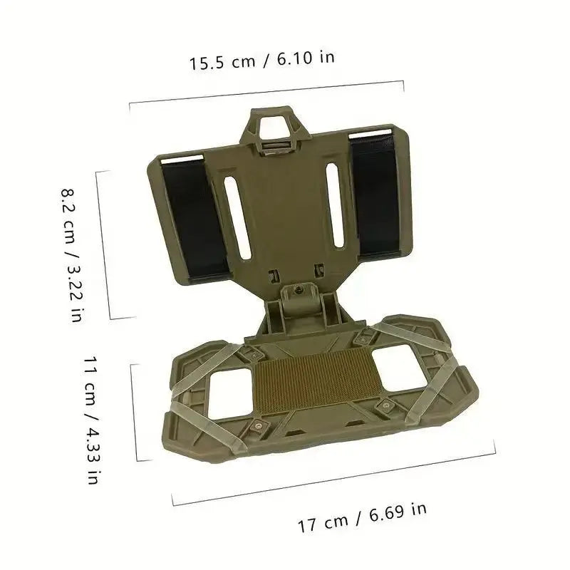 Tactical Navigation Board Foldable Mobile Phone Holder Chest Bag Admin Panel for Hunting Vests Tactical Organizer Accessory