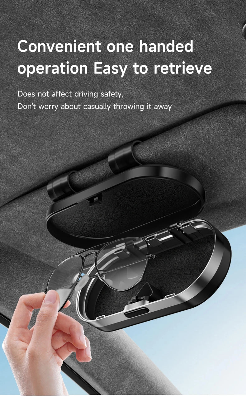 Car Sun Visor Sunglasses Case Glasses Holder Clip For Citroen C4 C3 C2 C1 DS3 Berlingo Xsara Picasso Car Accessories Glasses Box