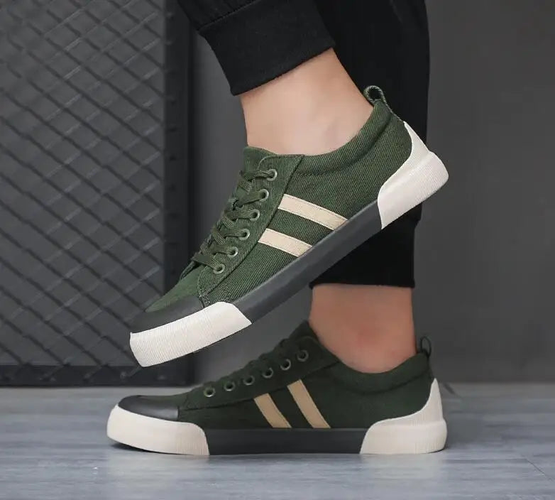 Vulcanize Shoes Men Breathable Leisure Shoes For Men Lightweight Flat Casual Canvas Sneaker Men zapatos