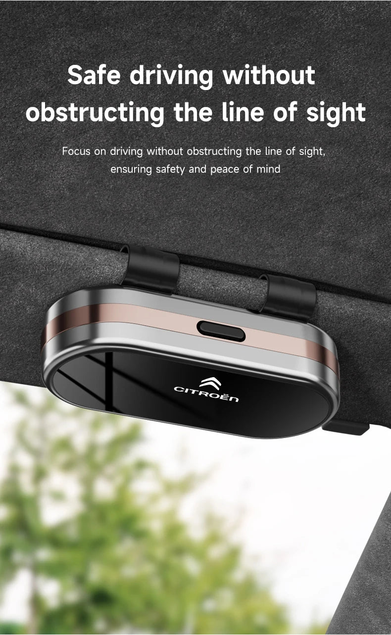 Car Sun Visor Sunglasses Case Glasses Holder Clip For Citroen C4 C3 C2 C1 DS3 Berlingo Xsara Picasso Car Accessories Glasses Box