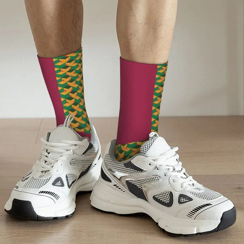 Custom Giyuu Tomioka Demon Slayer Men Women Crew Socks Unisex Kawaii Kimetsu No Yaiba Spring Summer Autumn Winter Dress Socks