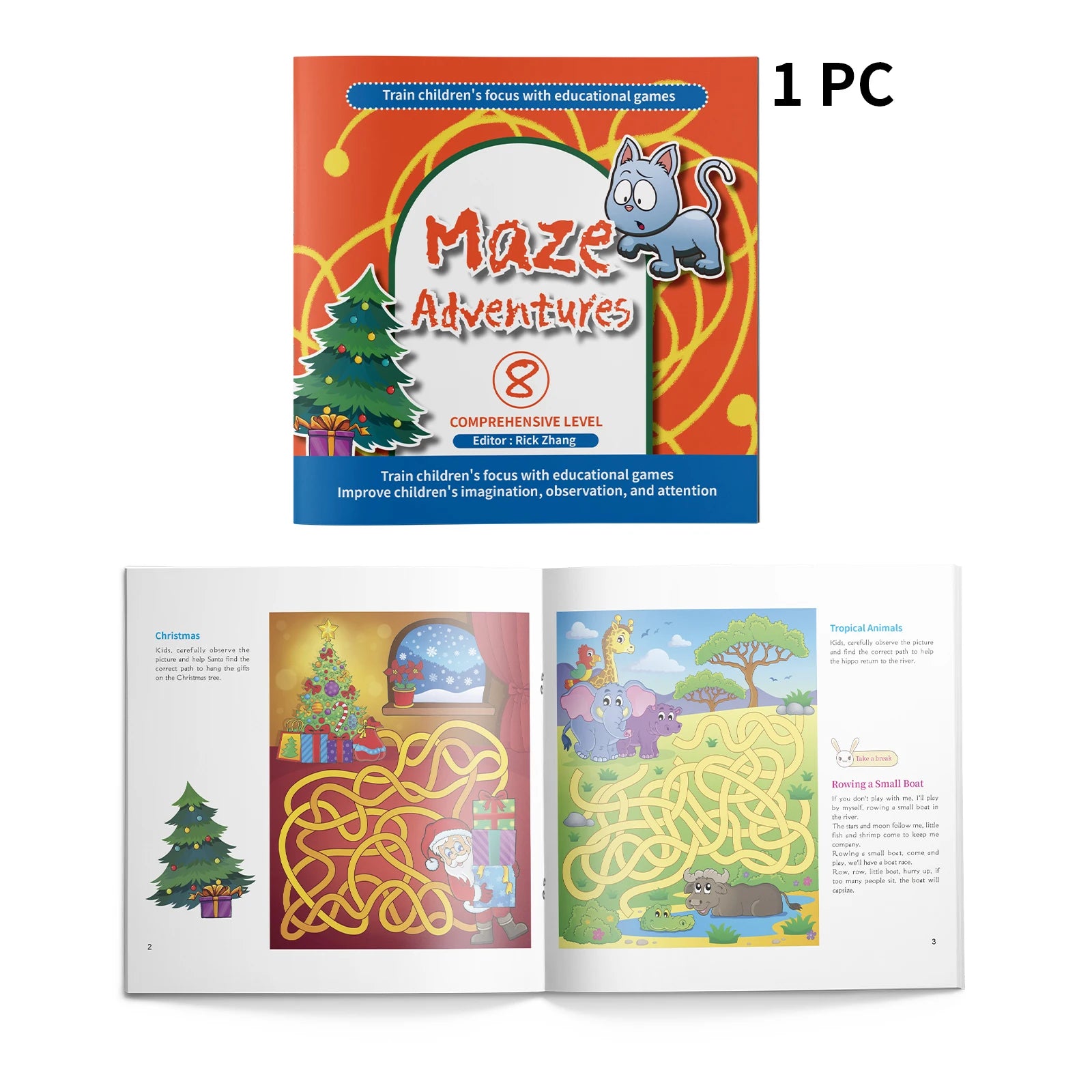 Interactive Maze Puzzle Book for Kids: Fun and Educational Adventures to Enhance Problem-Solving and Critical Thinking Skills