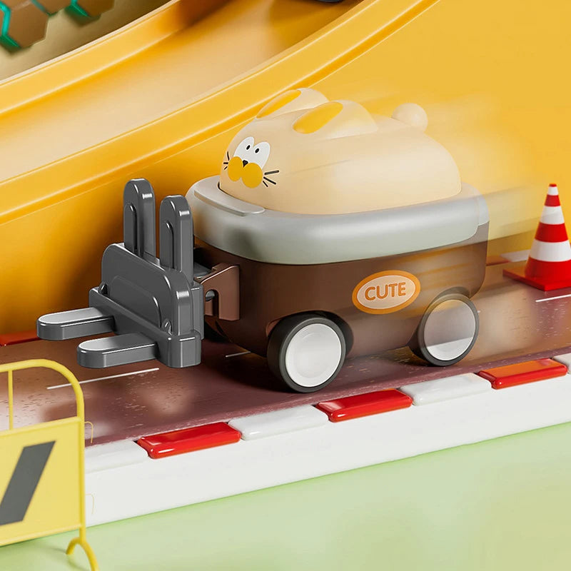 Interactive Construction Playsets: Miniature Excavator Toys for Children's Cognitive Development