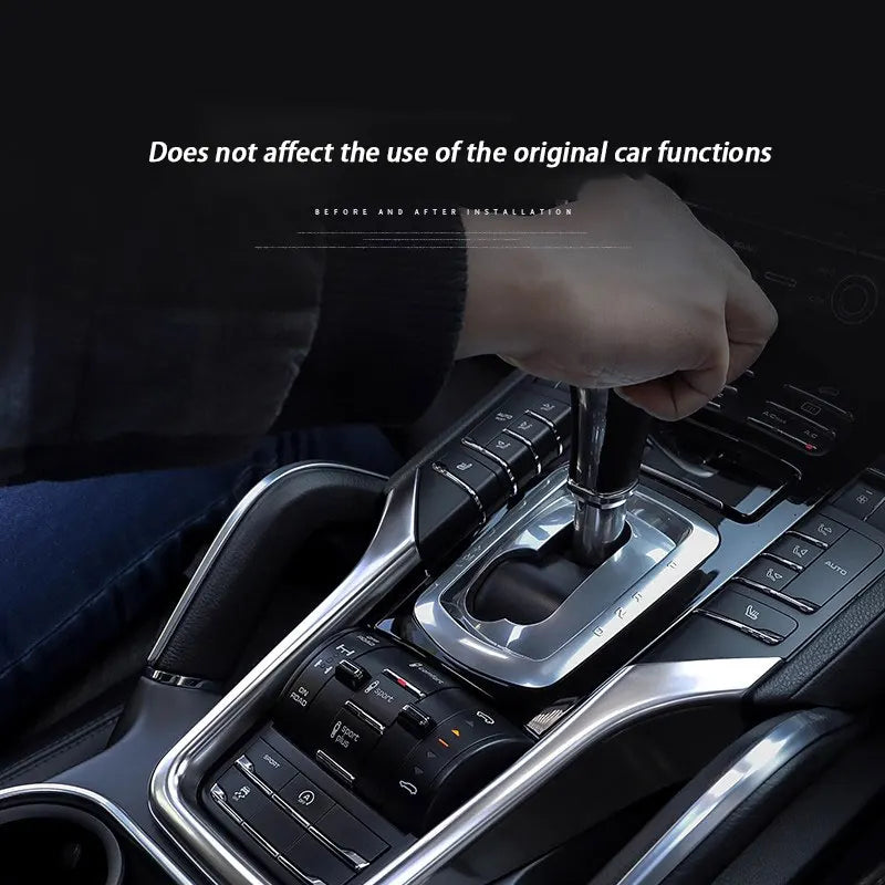 ABS Car Center Console Decorative Frame Cover For Porsche Cayenne 2011 2012 2013 2014 2015 2016 2017 Car Interior Accessories