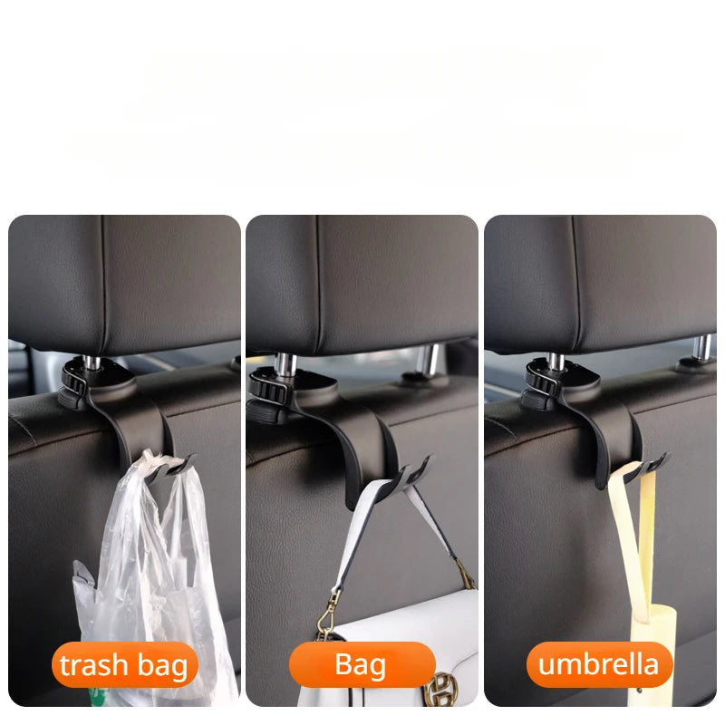 Hipacool Car Storage Hook Car Accessories Interior Universal Car Bracket Auto Clips Front Seat Headrest Organizer Holder Hook
