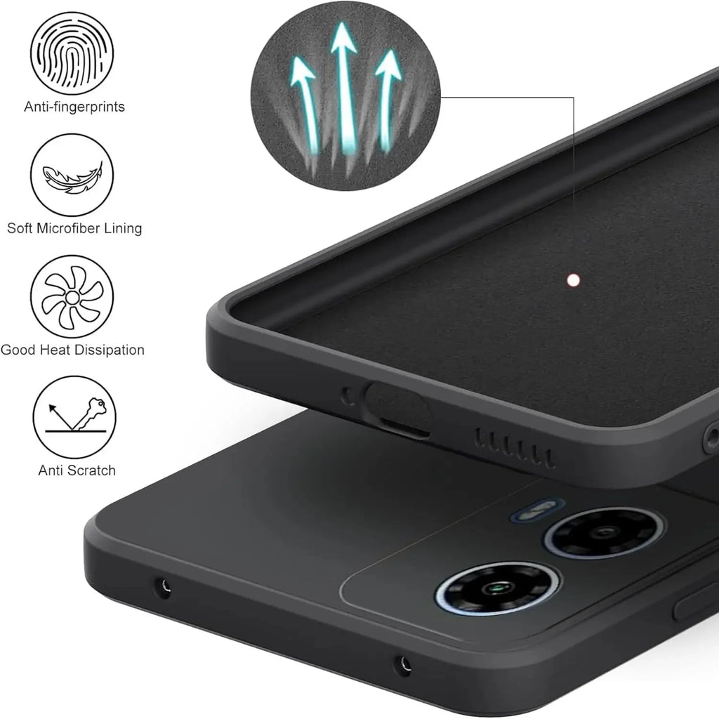 For Motorola Case Moto Phone Case Moto G34 G54 G56 Moto Edge 60 fusion EDGE 70 Liquid Silicone Shockproof Coque Cover