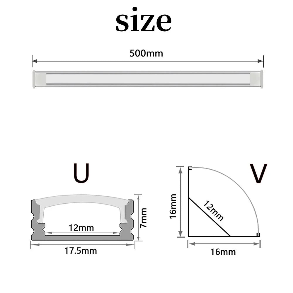 1-30pcs/Lot perfil aluminio led Corner Aluminium Profile Channel Holder for LED Strip Light Bar Cabinet Lamp Kitchen Closet
