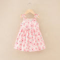 Summer Cute Girls Dress kids Girl Clothes Sleeveless Suspender Children's Clothing Princess Print Cotton Casual Dresses