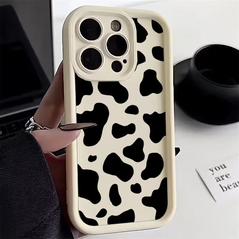 Leopard Print Pattern Phone Case for IPhone 11 12 13 14 15 Pro Max X XR XS Max 7 8 Plus SE2 Shockproof Silicone Soft Back Cover