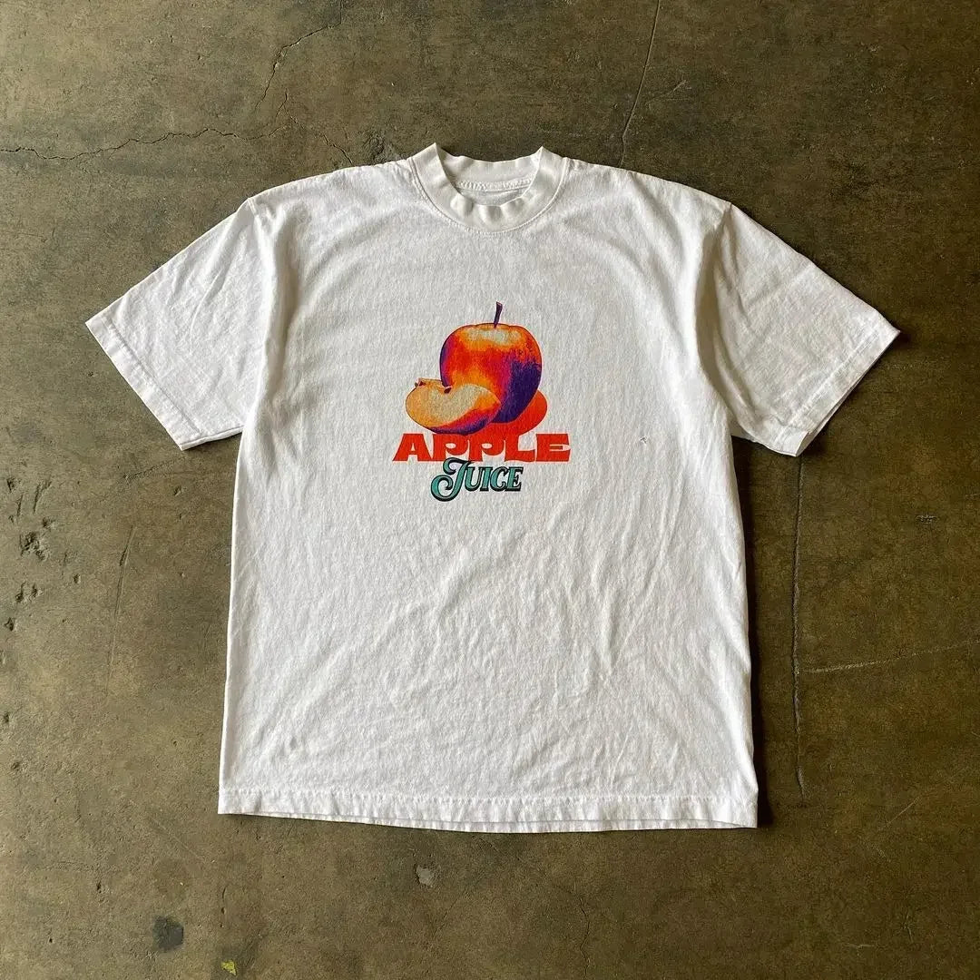Y2K Kawaii Oversized T-Shirt Men Women Cotton Retro Print Loose Fit Funny Graphic Tee Unisex Matching Summer Trendy Streetwear