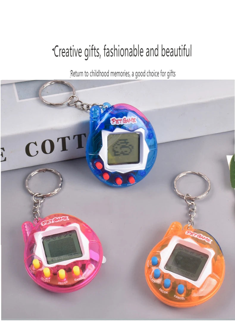 Interactive 3D Virtual Pet Toy - Collector's Edition - Aqua Blue | Perfect Gift for Holidays & Gamers Tamagotchi