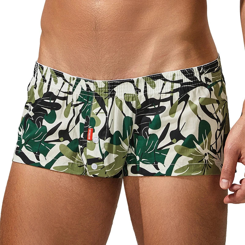 SEOBEAN Men's Cotton Pajama Shorts 2025 Summer New Casual Tracksuit U Bag Short Hombres Trunks Comfortable Sleepwear