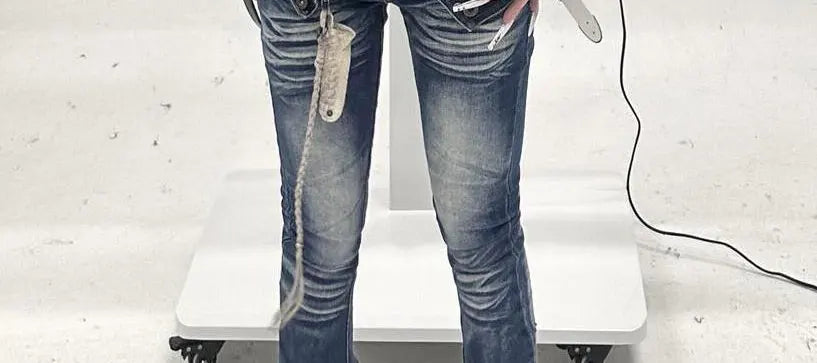 Women's Low Flare Jeans Cyber Punk Abi Y2k Japanese Skinny Bootcut Harajuku Goblin Core Long Trousers Denim Pants Bell Bottom