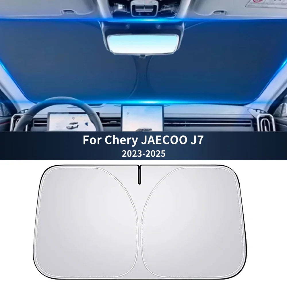 Parasol para parabrisas delantero de coche Chery JAECOO J7 2023 2024 2025, protección UV, accesorios