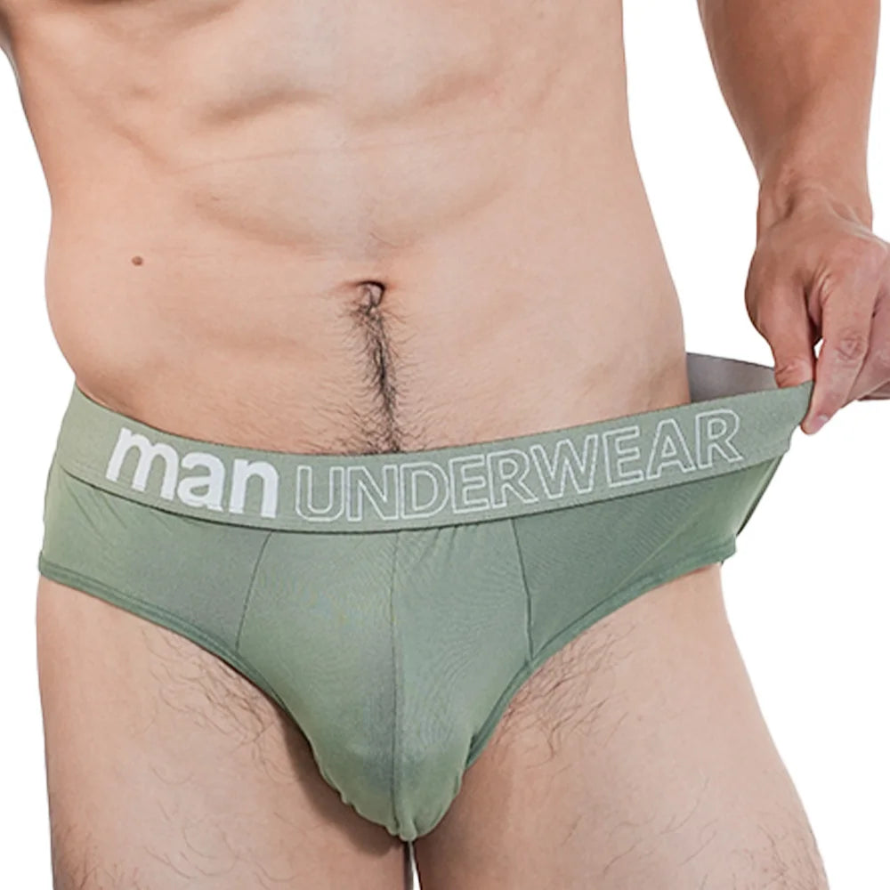 2Pcs Men‘s Large Briefs Mens Comfortable Underpants Man Sexy Gifts Underwear Stunend Breathable Triangle Panties Para Hombres