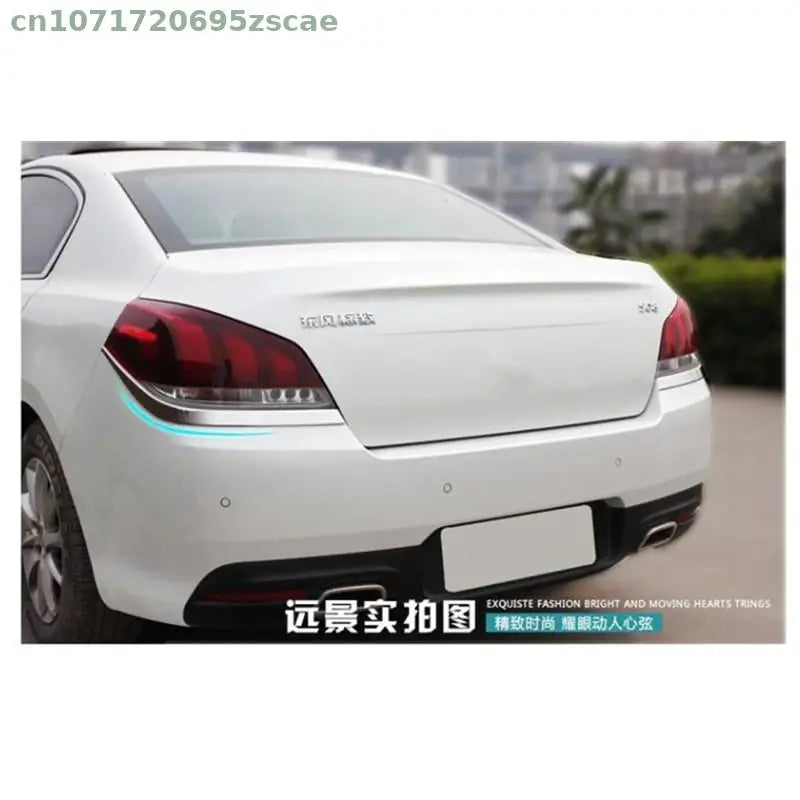 Car Accessories For Peugeot 508 2011-2012-2013-2014-2015 Chrome Tail Rear Light Lamp Cover Trim Per Set Car Stying Car-covers