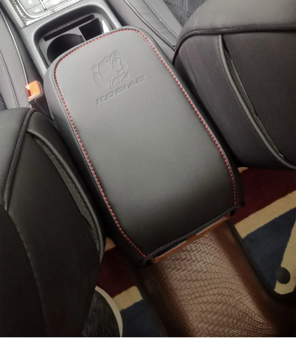 Car Accessories For Skoda Kodiaq 2017-2024 Car Center Console Arm Rest Protection Cushion Armrests Storage Box Cover Pad