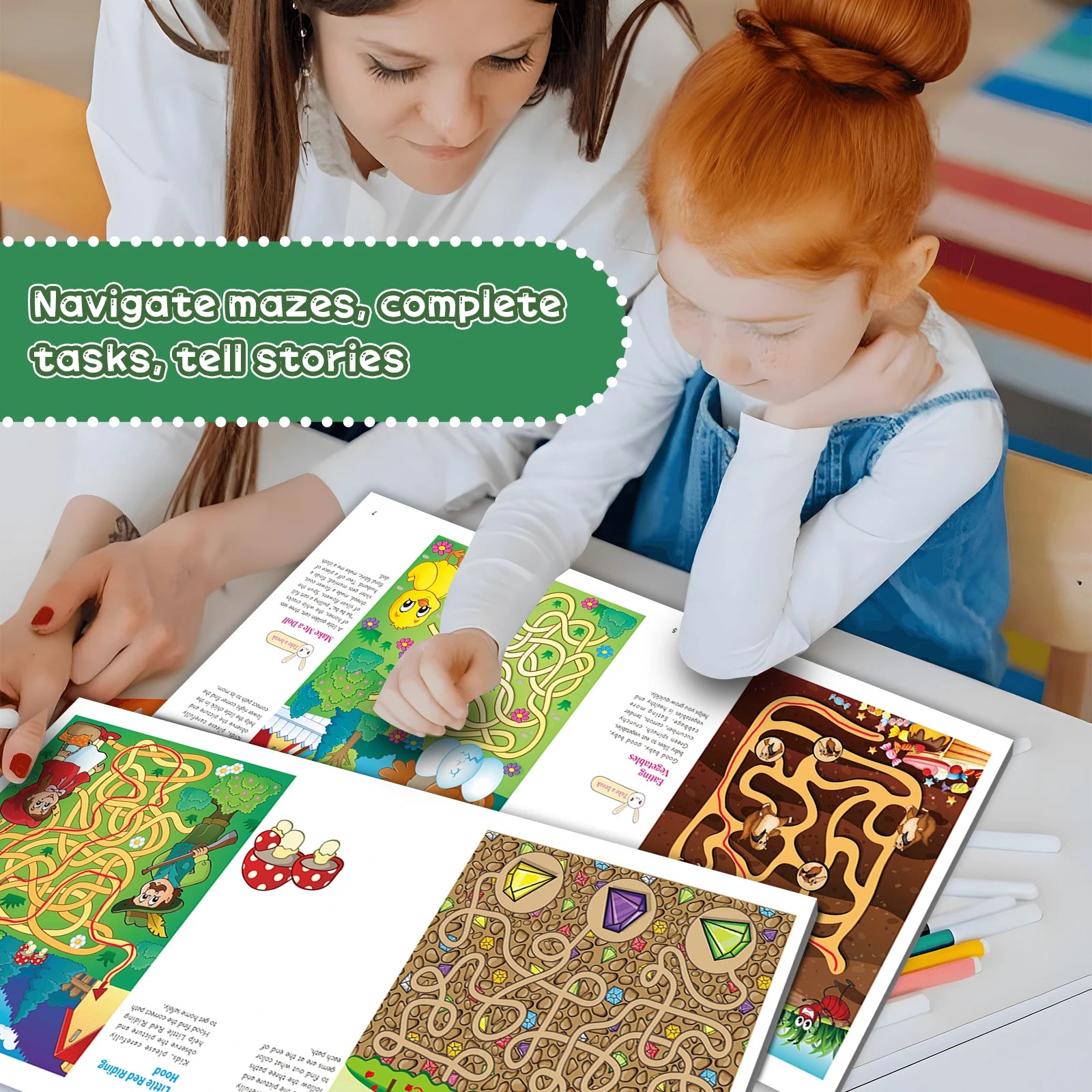 Interactive Maze Puzzle Book for Kids: Fun and Educational Adventures to Enhance Problem-Solving and Critical Thinking Skills