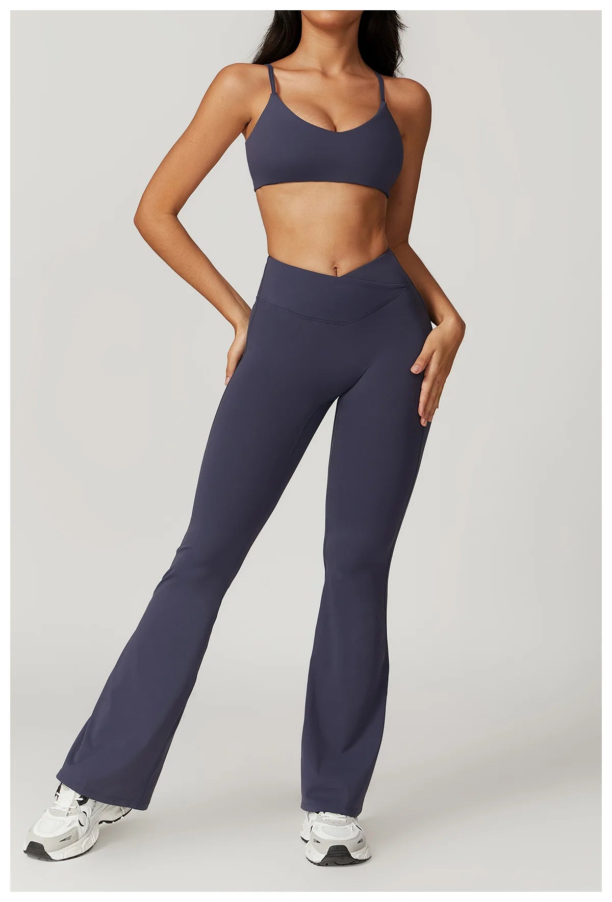 Flared Pants Women Yoga Bell-bottoms Tight Lifting Dance High Waist Tights Sport Pants Gym Running Breathable Fitness Leggings