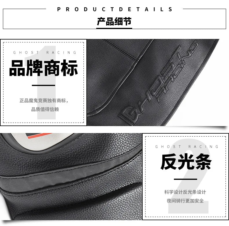 Motorcycle Pants PU Leather Pantalon Moto Men Pantalon Motocross Black Pantalon Moto Para Hombre CE Protector Motocross Pants