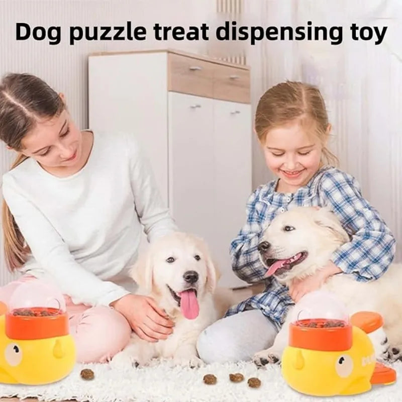 Interactive & IQ Training Dog Toy, Food & Treat Dispenser, Duck‑Shaped Puzzle Toy, Suitable for Small & Medium Dogs and Cats