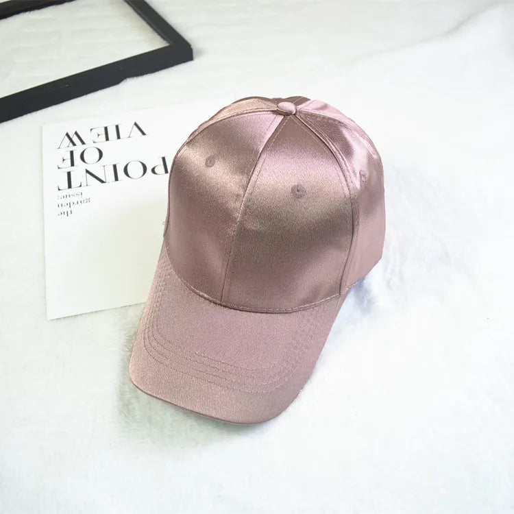 Baseball Cap Women Hat Summer Hats for Women Men Satin Sold Baseball Cap Snapback Casquette Gorras Para Hombres Casual Sport Hat