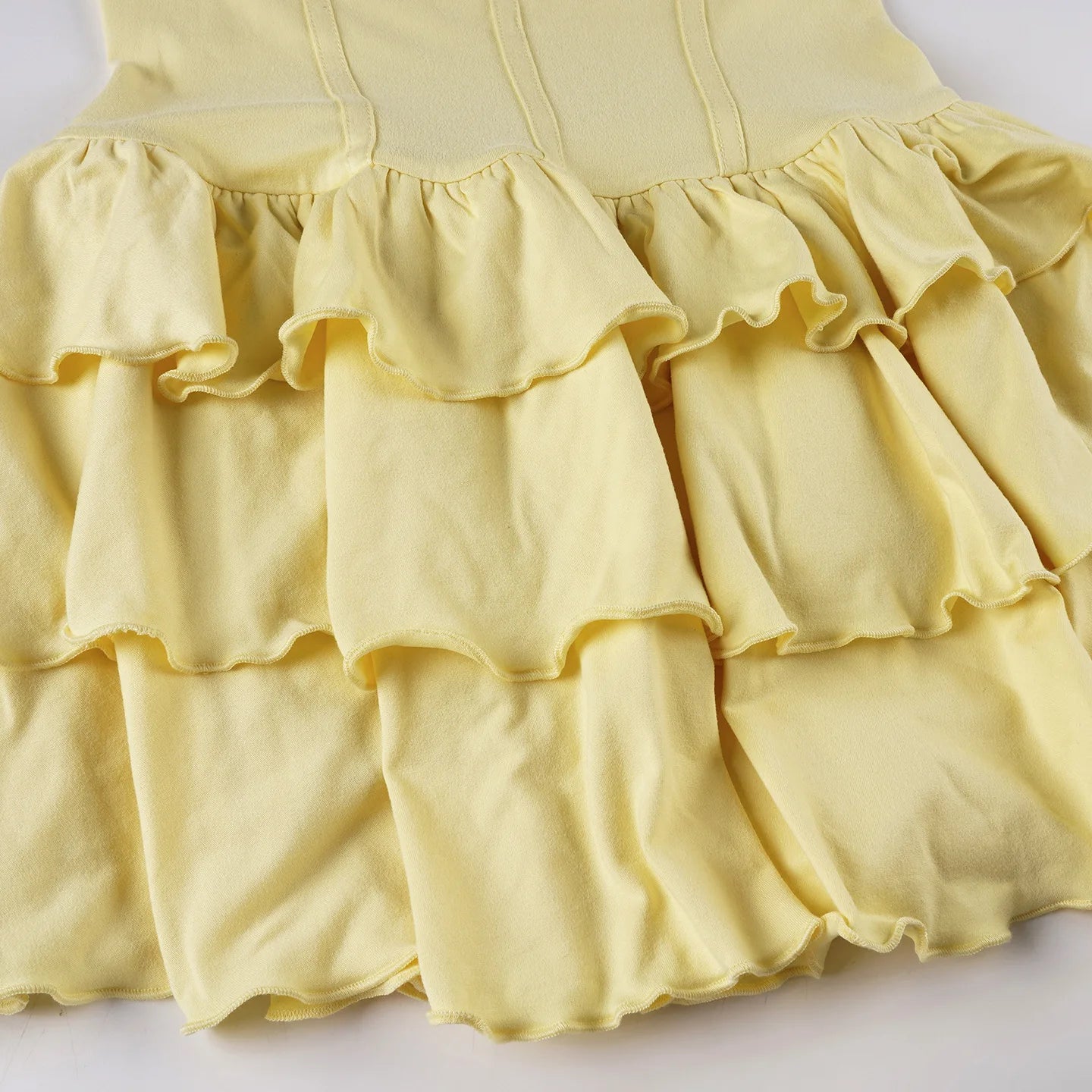 Vacation Halter Mini Dress For Women Solid High Waist Puffy Dress Ruffled Splice Fashion Sexy Slim Dress 2025 Summer New