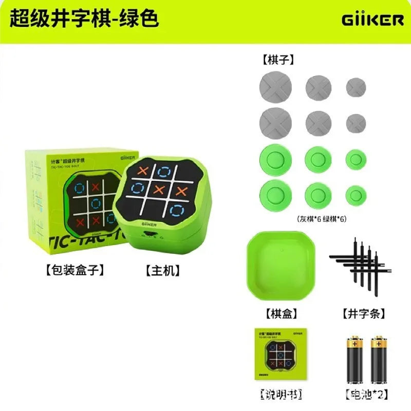 Giiker Tic Tac Toe 4 In 1 Electronic Puzzle Board Game Multiplayer Battle For Family Party Adults Leisure Entertainment