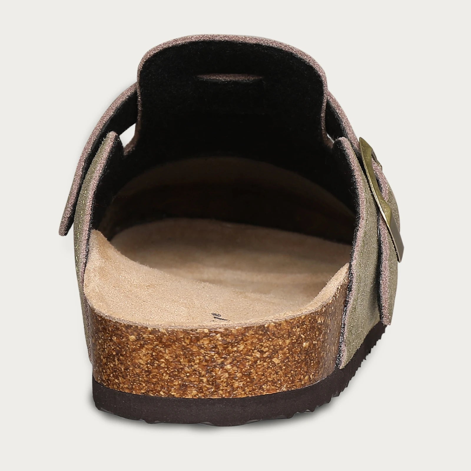 Shevalues Men Clogs Slippers Cow Suede Clogs For Men Leather Mules Men Fashion Beach Shoes Men Outdoor Classic Cork Sandals Men