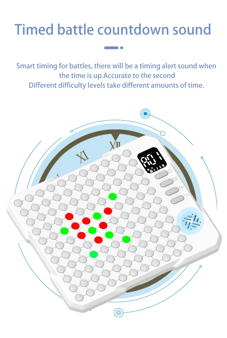 14 in 1 Multifunctional Smart Board Game Electronic Chess Backgammon Go Tic-Tac-Toe Whack-a-Mole Combe for Kids Educational Toy