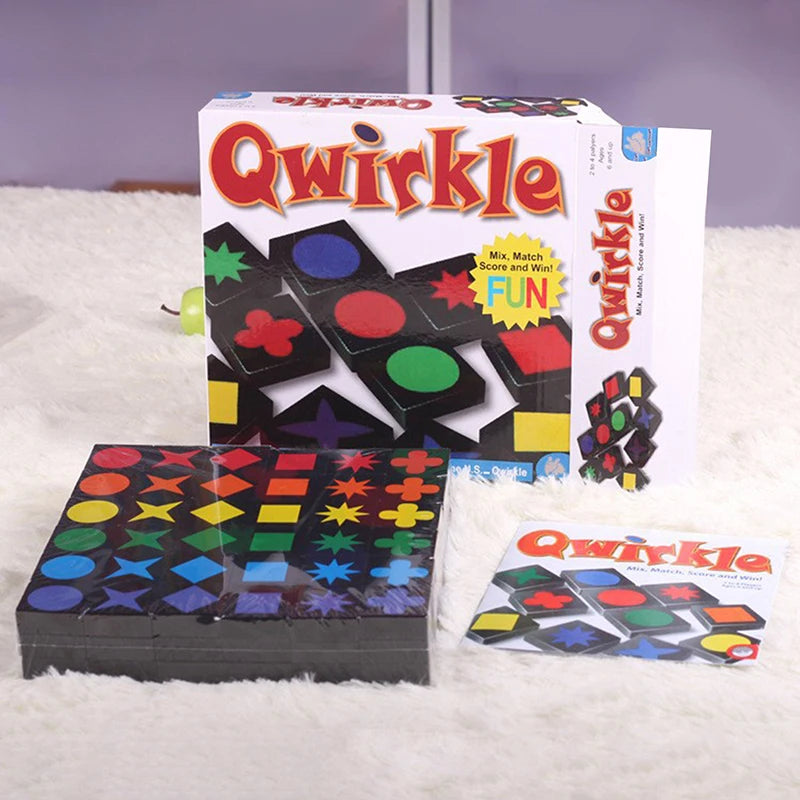 Christmas Gifts New Children's Educational Toys Qwirkle Wooden Chess Parent Child Interactive Games Children's Adult Toys