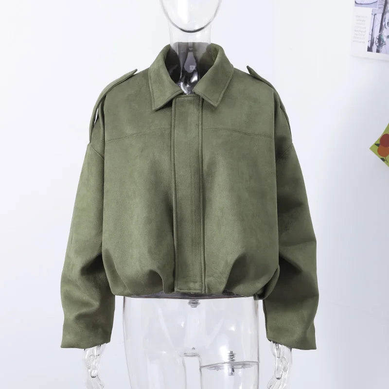 Fashion Coat Short Pant Women Set Casual Loose Lapel  Button Long Sleeve Female Jacket Suit 2025 Autumn High Street Lady Sets