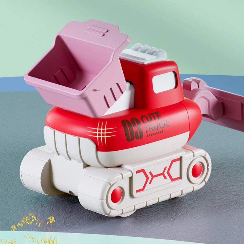 Interactive Construction Playsets: Miniature Excavator Toys for Children's Cognitive Development