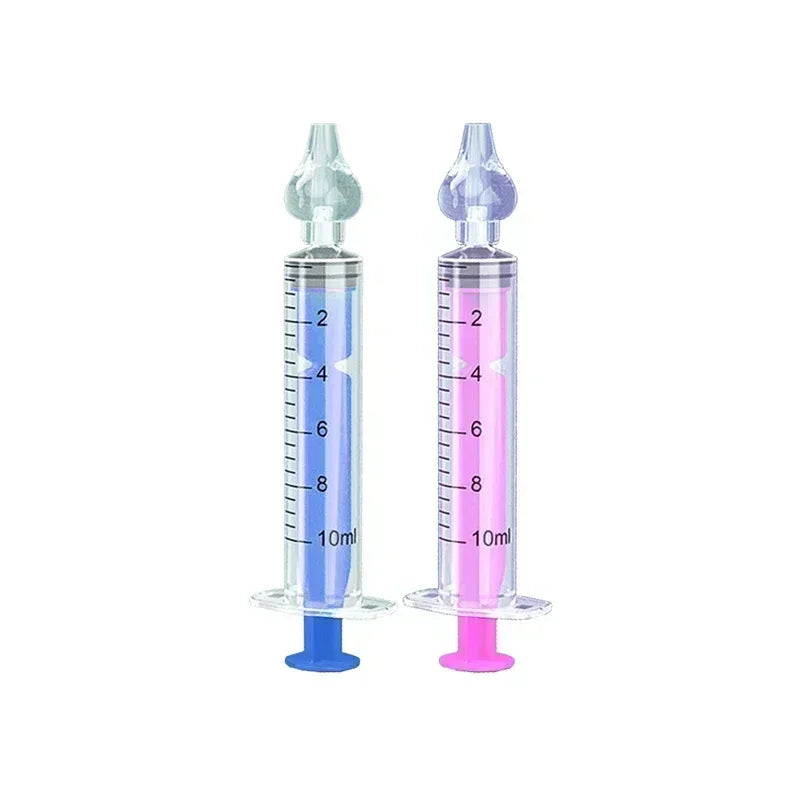 10ML Needle Tube Babies Nasal Aspirator Silicone Baby Nose Cleaner Nose Care Cleaner Rhinitis Washer Newborn Nasal Irrigator