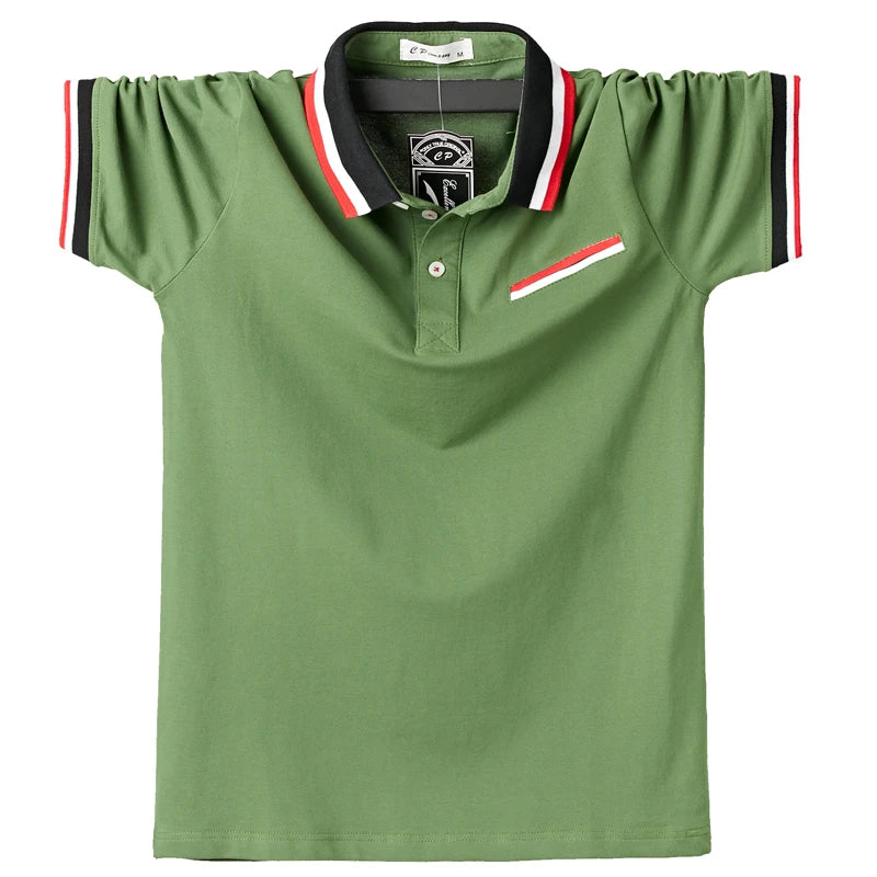 Plus Size 6XL Men Polo Shirt Cotton Shirt Men Camiseta Mens Shirt Polo for Men 2025 Tshirt for Men Top Tees for Men New Fashion