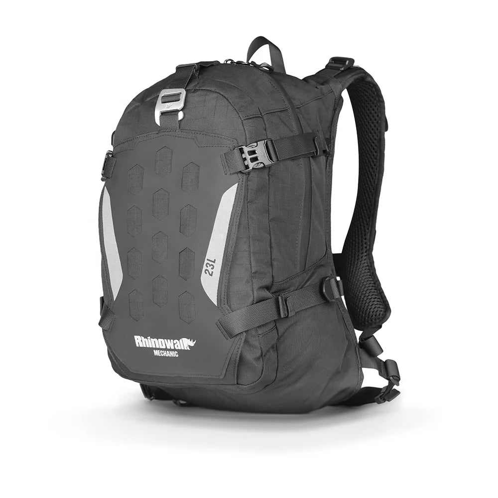 Rhinowalk Mechanic X 23 Liter Magnetic Motorcycle Cycling Backpack Durable Bike Riding Adventure Backpack with Molly System