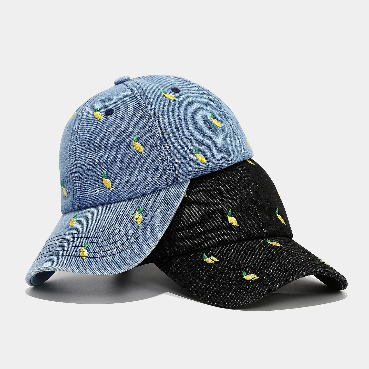 Lemon Summer Blue Denim Baseball Caps for Men Luxury Brand Women Hat Street Trucker Cap Outdoor Golf Hats Gorras Para Hombres