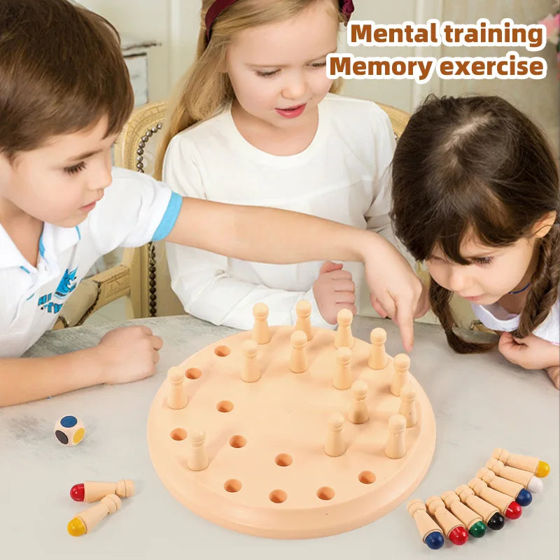 Early Education Educational Toys for Boys and Girls, Children's Memory Chess Training, Kindergarten Parent-Child Interactive Tabletop Game Board
