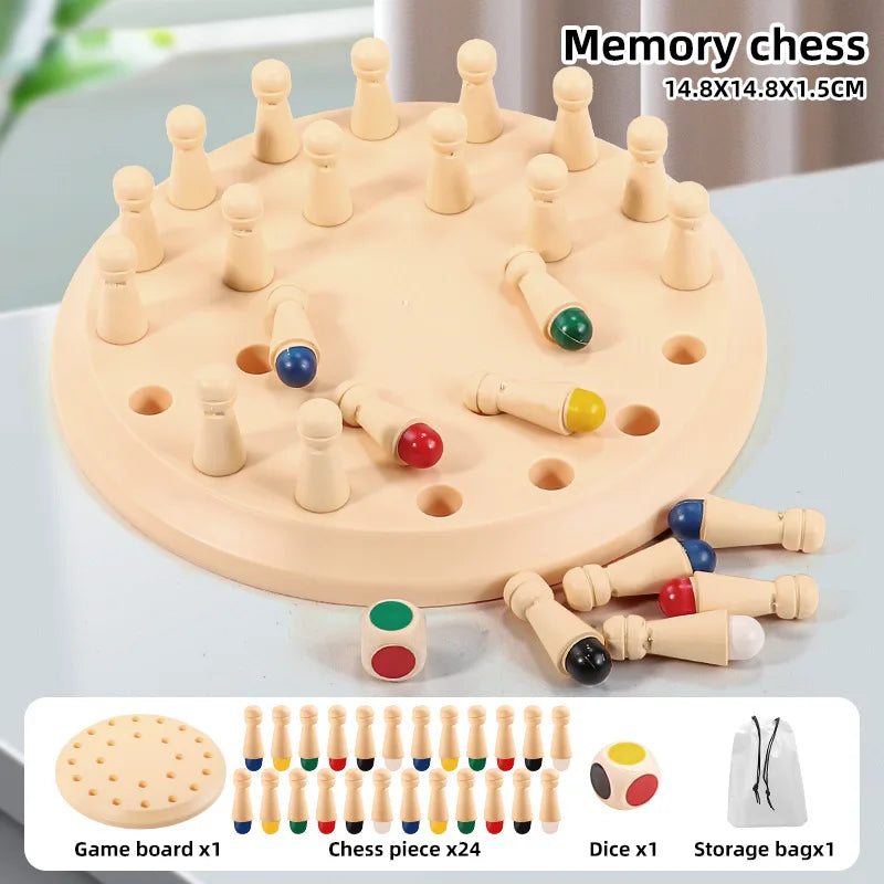 Early Education Educational Toys for Boys and Girls, Children's Memory Chess Training, Kindergarten Parent-Child Interactive Tabletop Game Board