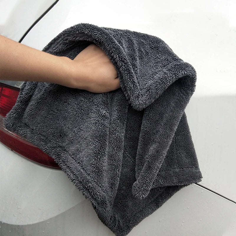 Car Wash Towel 1200GSM Double Sided Towel Car Detailing Twisted Braid Cloth Super Absorbent Rag for Car Home Washing Accessories