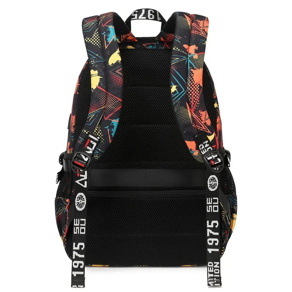 Jurassic World Park Dinosaur Girls Boys Kids School Book Bags USB Teenagers Schoolbags Women Men Laptop Travel Backpack