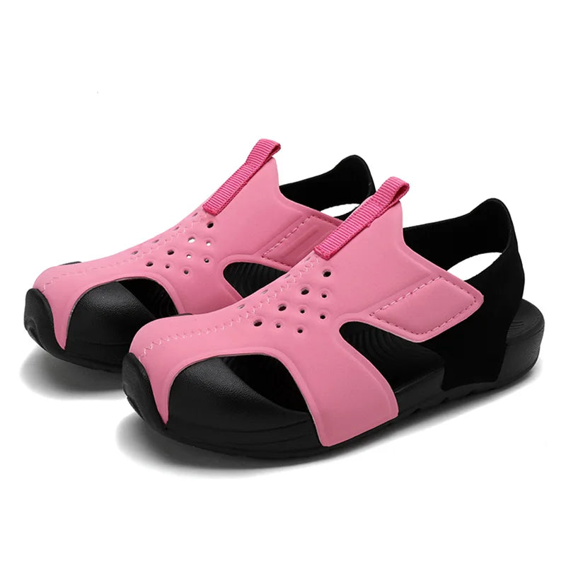 Classic Baby Boys Sandals Summer Kids Girls Beach Sandals Breathable Candy Color Sport Sandals for Toddler Baby Shoes Size 22-33