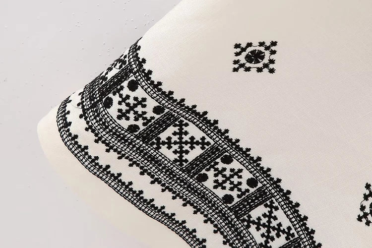 Vintage Women Loose Boho Linen Pants 2023 Summer Fashion Ladies Vocation Soft Embroidery Trousers Female Casual Bottoms Chic