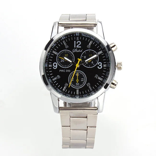 2026 Luxury Men's Silver Quartz Watch Stainless Steel Round Dial Luminous Unisex Casual Wristwatch Relojes Para Hombres Gift