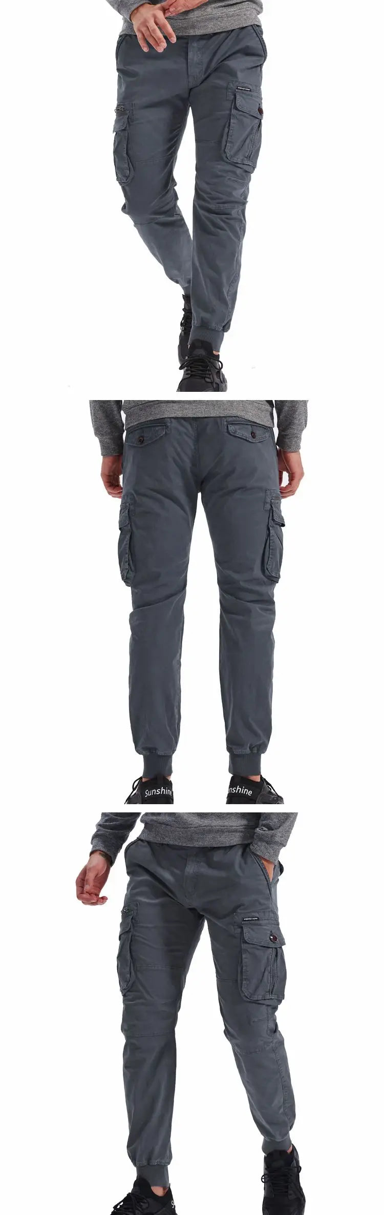 Men Military Tactical Pants Men Washed Overalls Men Beam Pants Male Streetwear Casual Cargo Pants for Men Trousers