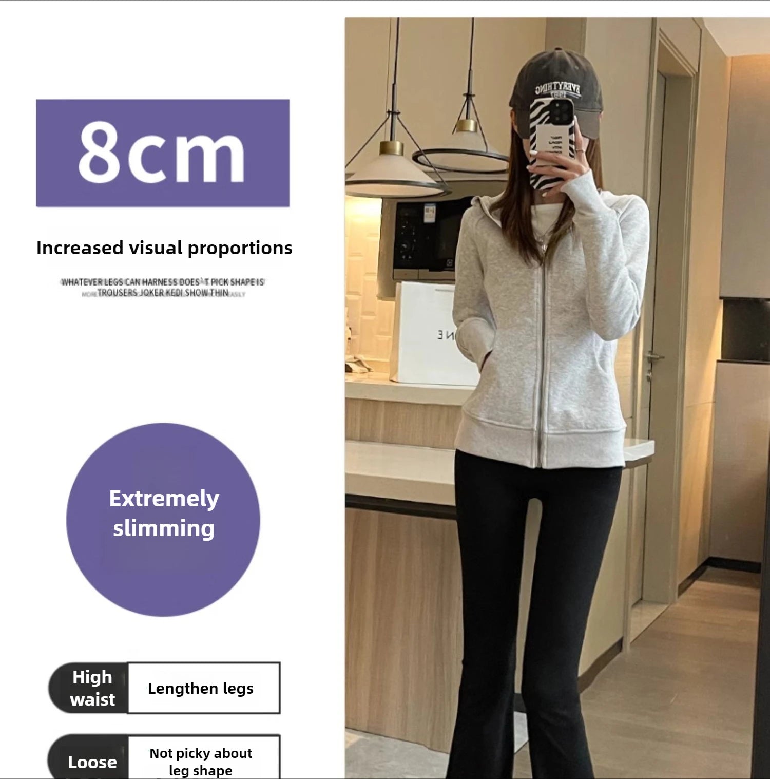 Shark Flared Pants for Women High Waist Skinny Black Casual Spring Autumn 2025 Dance Yoga Micro-Pull